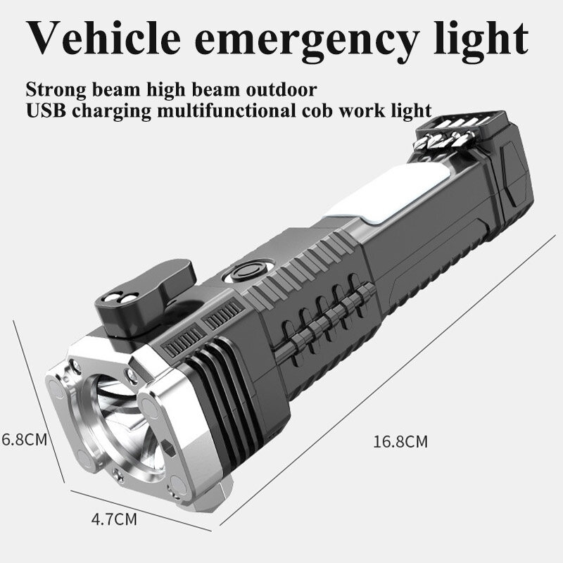 JJT [Miễn Phí Vận Chuyển]đèn pin công suất cao đèn pin siêu sáng đèn pin đa năng đèn pin công suất cao đèn pin usb đèn pin cầm tay