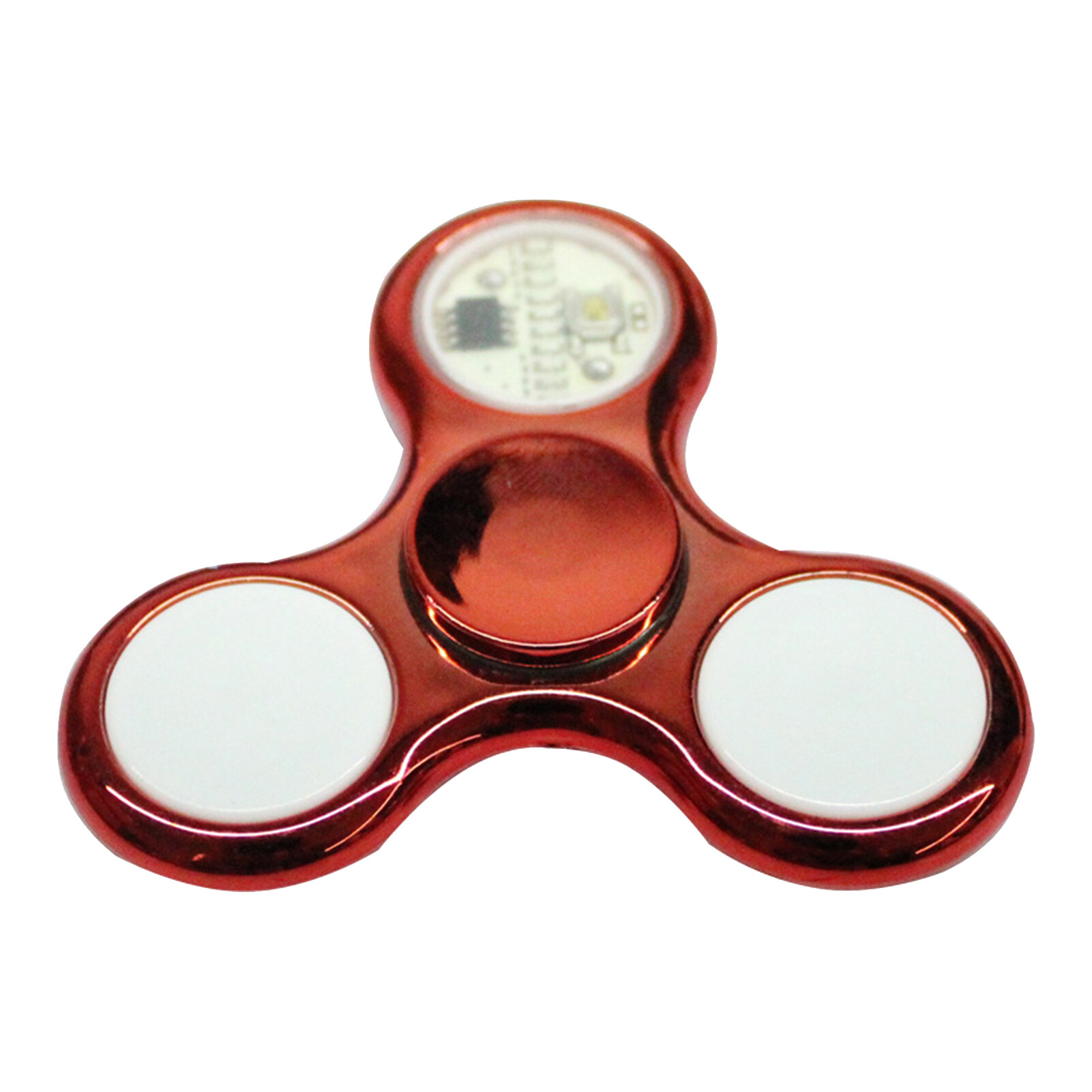 Rotating Finger Spinner Light Effect Changing Patterns LED Electroplate Finger Fidget Hand Spinner for Home