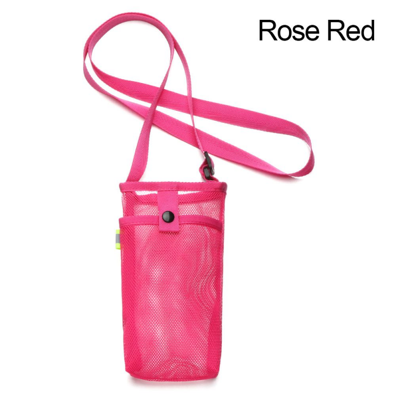 Mumufy Water Bottle Sling Holder - 8 Pack, Adjustable Strap, Mesh Tumbler Carrier With Pouch For Sports & Outdoor - View #3