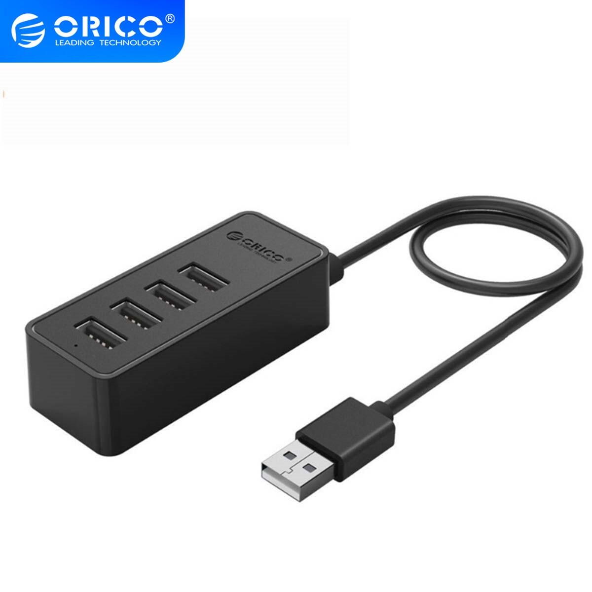 Orico 4 port usb 2.0 hub with micro usb and type-a input usb2.0 splitter for imac computer laptops phone macbook tablet usb hub