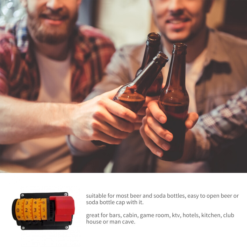 Creative Bottle Opener Automatic Counting Counter Bars Kitchen Beer Soda Drink Cap Opener Accessories Gifts Father'S Day