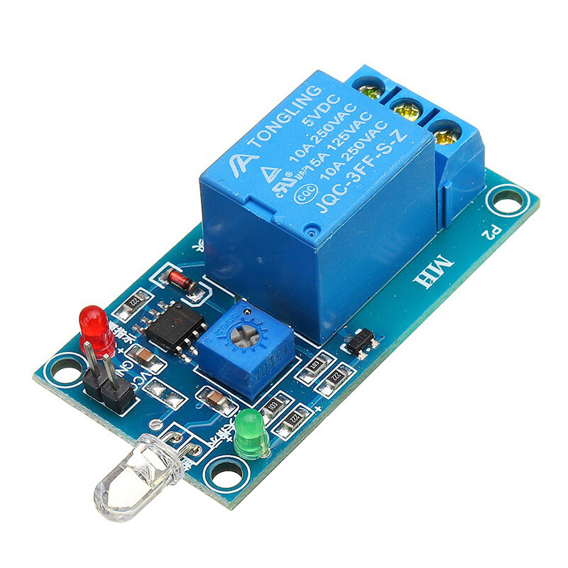 DC 5V 12V Photodiode Relay Module Light Detection Light-seeking Module Laser Receiver Relay Board