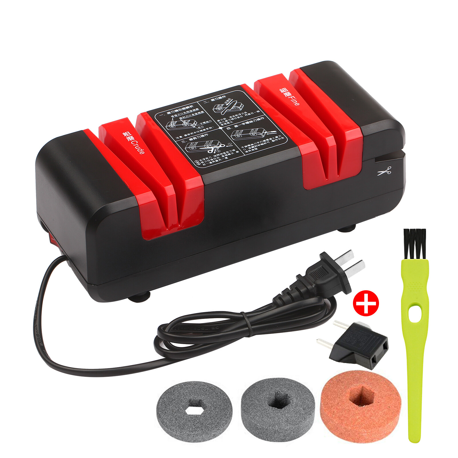 BÁO GIÁ Bộ Dao Làm Bếp Điện Máy Xanh | Shopee Lazada Sendo Tiki mới nhất 36 Máy Mài Dao Điện Chuyên Nghiệp Dụng Cụ Mài Cắt Tự Động Đa Năng Với Rãnh Vát Thô 15 Độ Và Rãnh Mịn, Cho Kéo Dao Răng Cưa Thẳng Nhà Bếp Cắt Máy Xay Với 3 Bánh Xe Chà Nhám Có Thể Thay Thế Và Bàn Chải Làm Sạch
