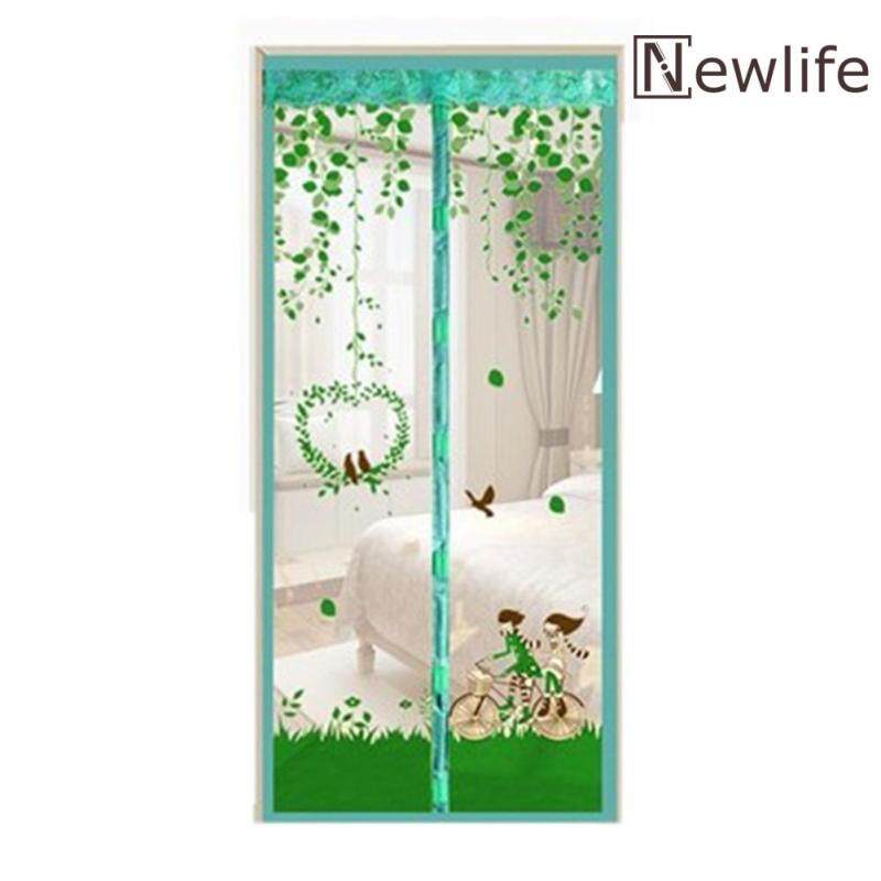 Rèm Cửa Vải Tuyn Nam Châm Chống Muỗi Bền Bỉ Rèm Cửa Lưới In Họa Tiết