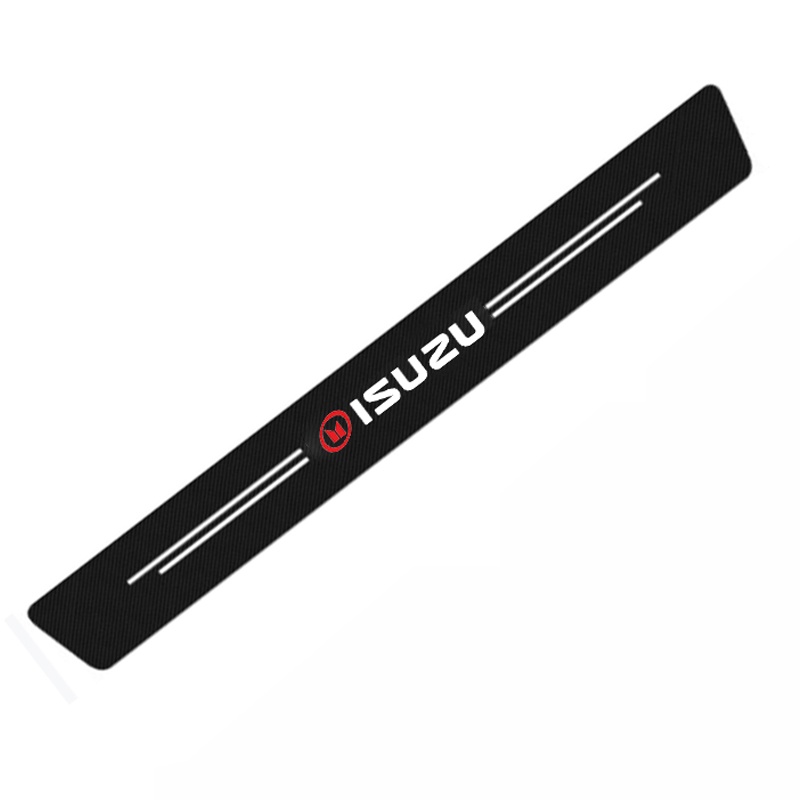 XINFAN Car Carbon Fiber Rear Bumper Anti-Stepping Protector Sticker ...