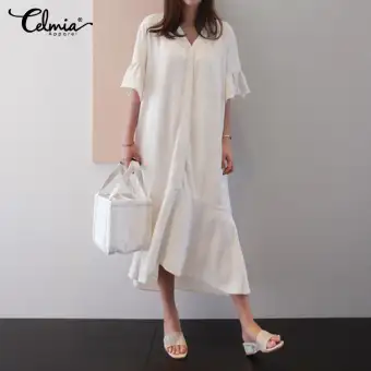 womens sun dresses with sleeves