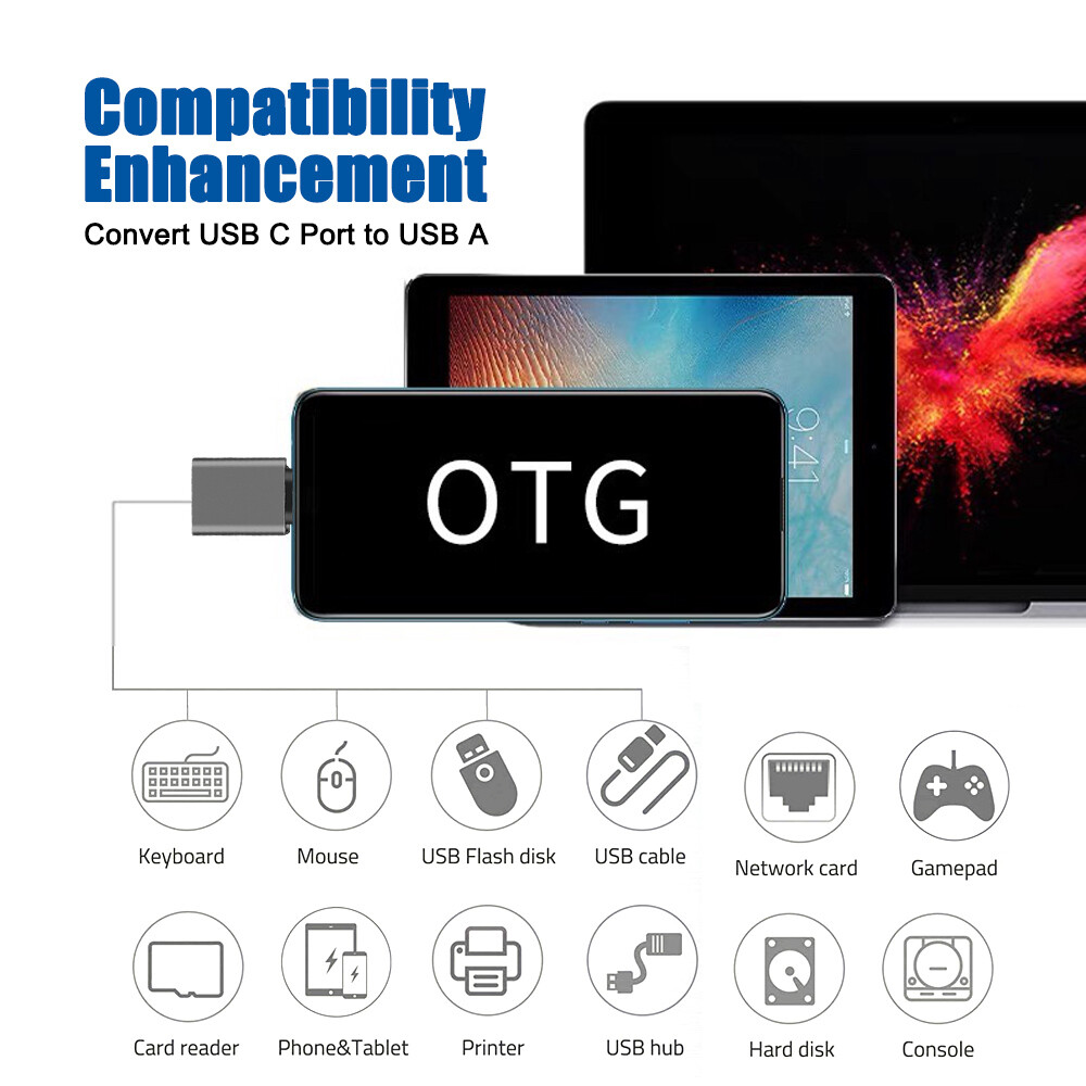Bộ chuyển đổi OTG Type-C để bộ chuyển đổi USB ổ cứng usb3.2 bàn phím và chuột điện thoại Phablet với đầu nối USB