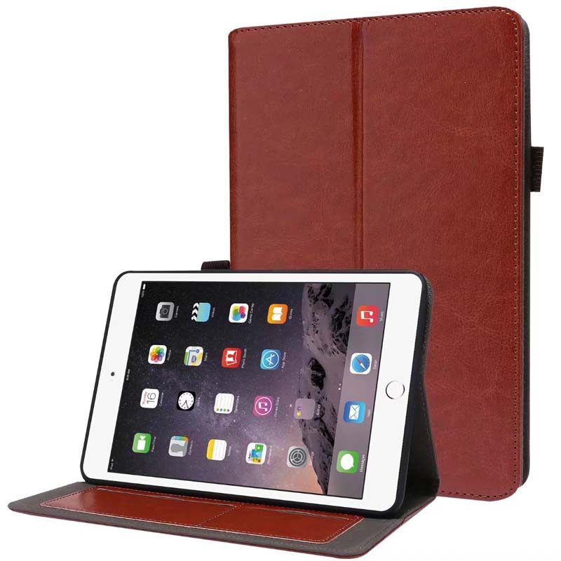 PU leather case for iPad Mini 1 2 3 4 5 6 anti-fall cover iPadMini Mini6 protective casing stand holder with card slot