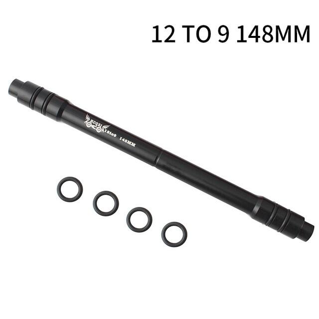 Muqzi mountain bike hub drum hub axis conversion 12 to 9mm quick-change 142mm/148mm conversion axis seat aluminum alloy
