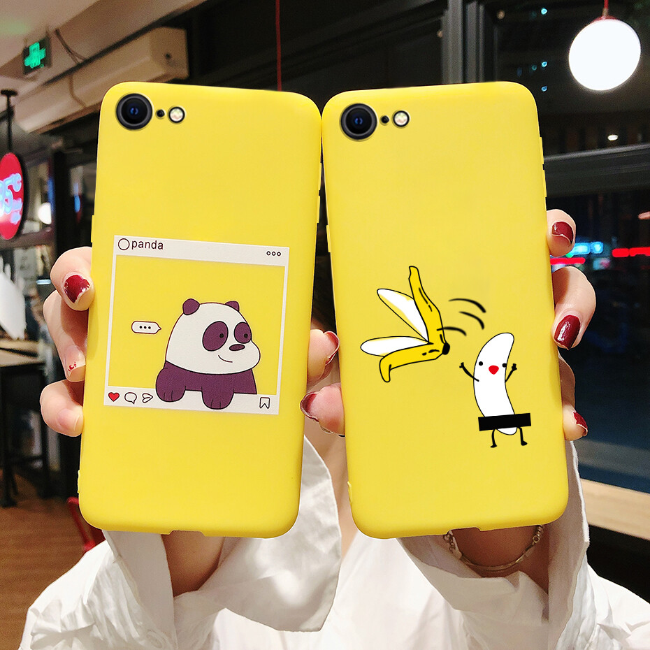 Phone Case for iPhone SE 2020 / iPhone 7 / iPhone 8 Casing Cute Silicon Back Cover Soft TPU Bumper Case