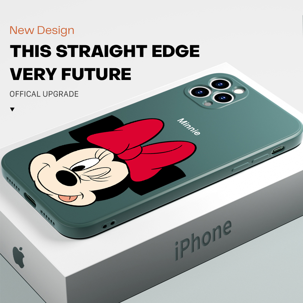 Ốp lưng hontinga cho iPhone 6 6S 7 8 Plus SE 2020, Ốp lưng hoạt hình 6 + 6S + 7 + 8 +, Ốp lưng điện thoại Original Soft Square Liquid Silicone, Ốp lưng bảo vệ chống sốc cho máy ảnh cô Gái Cho Phụ Nữ