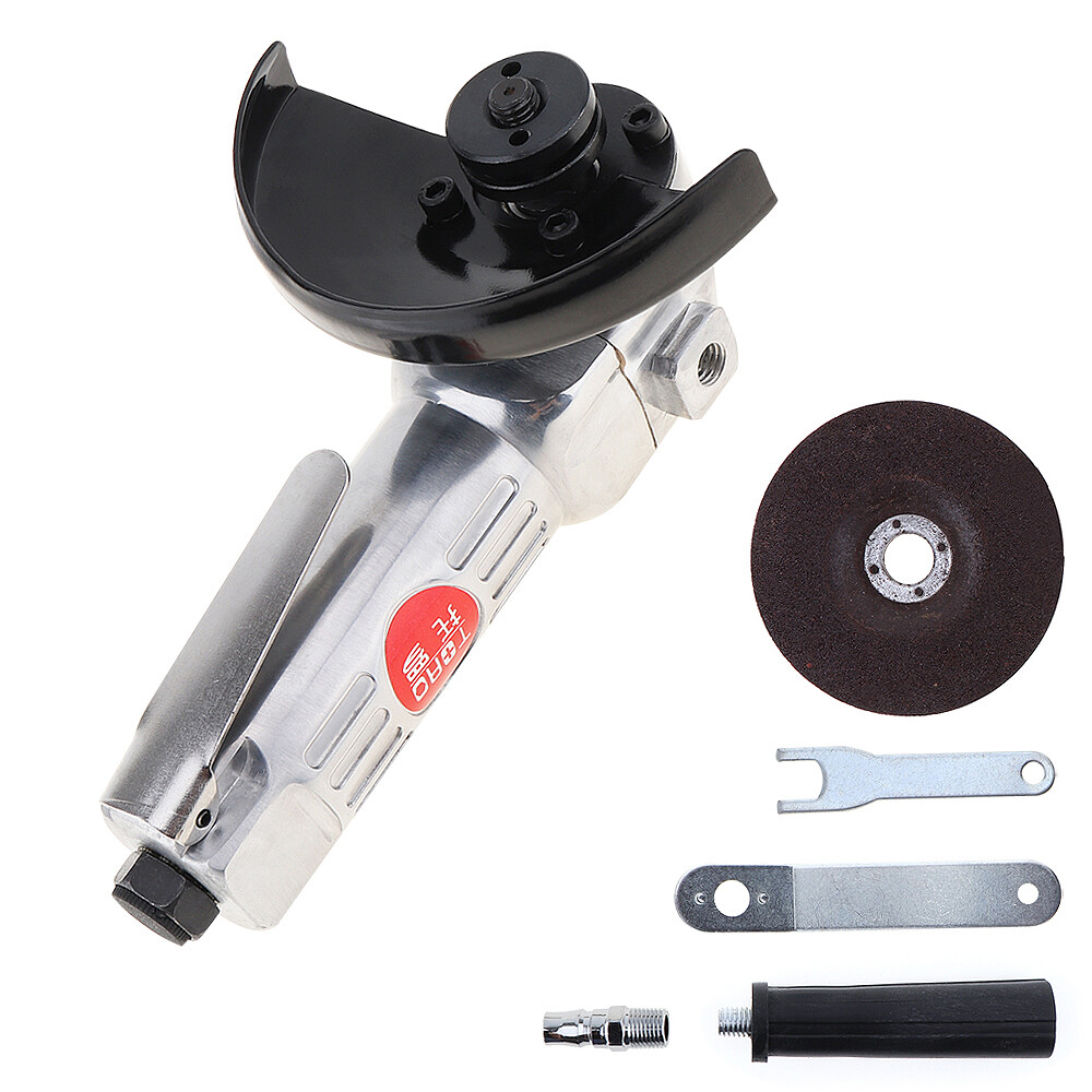 Máy Mài Góc Tốc Độ Cao 4 Inch Dụng Cụ Khí Nén Có Đĩa Miếng Đánh Bóng Và Tay Cầm PVC Cho Máy Đánh Bóng/Cắt