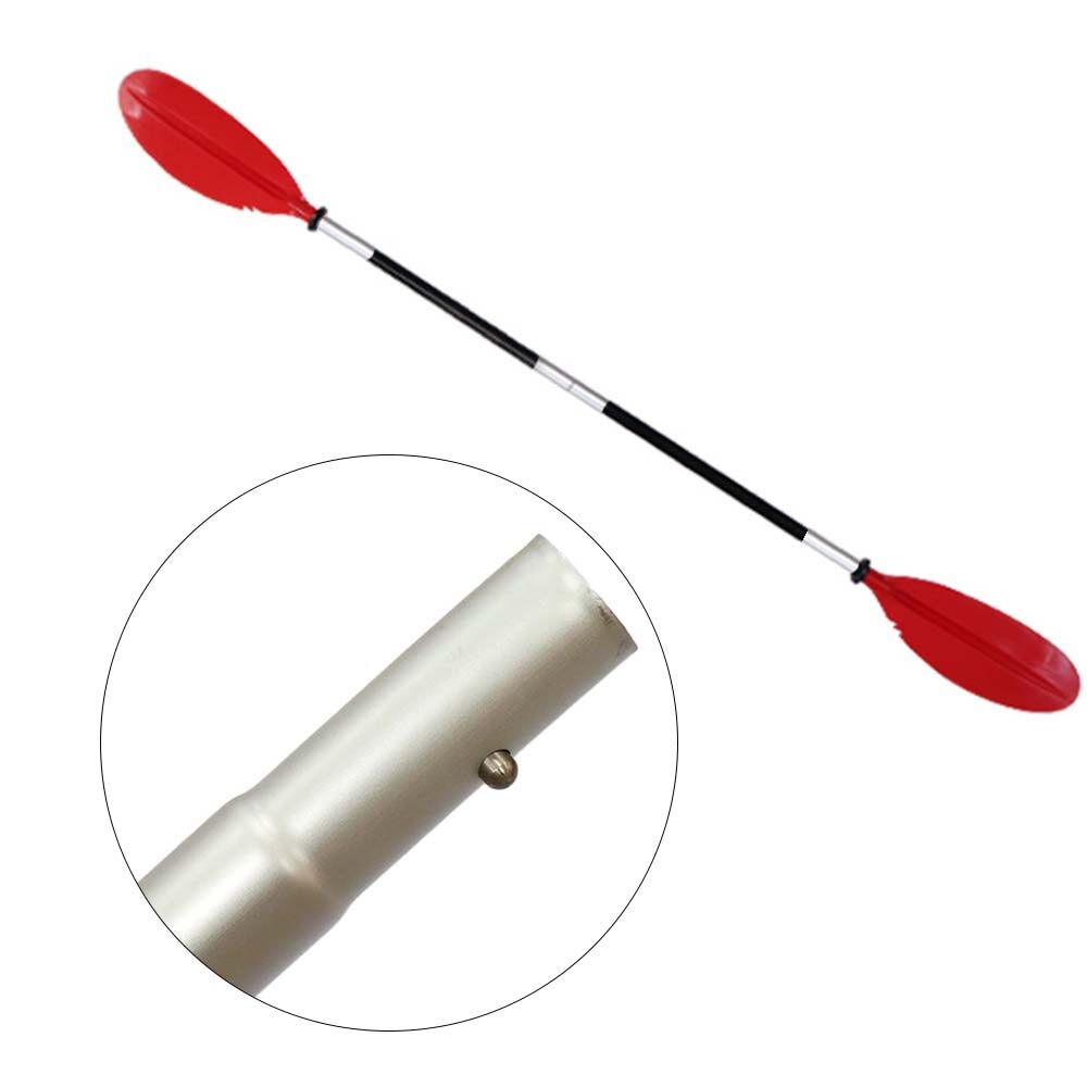 [กีฬา Time] อลูมิเนียมอัลลอยด์ Paddle ใบมีดคู่ Kayak Raft Oar สำหรับตกปลา Surf