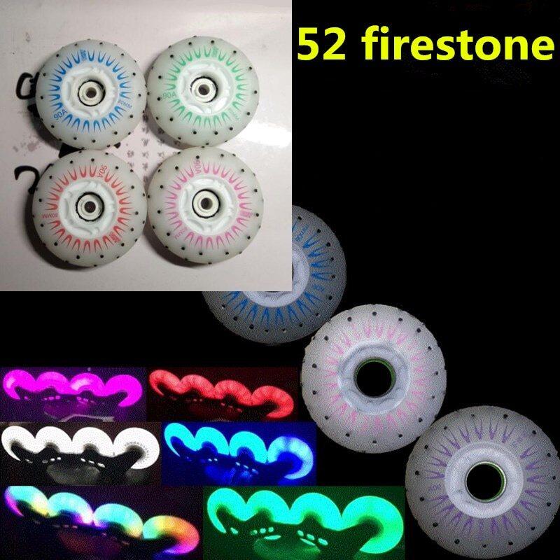 Mua Trượt Vua 52 Firestone Nội Tuyến Trượt Bánh Xe 80Mm 90A Lửa Đá Tia Lửa Bóng Đá Lửa Rodas Cho Seba Cho Powerslide lăn