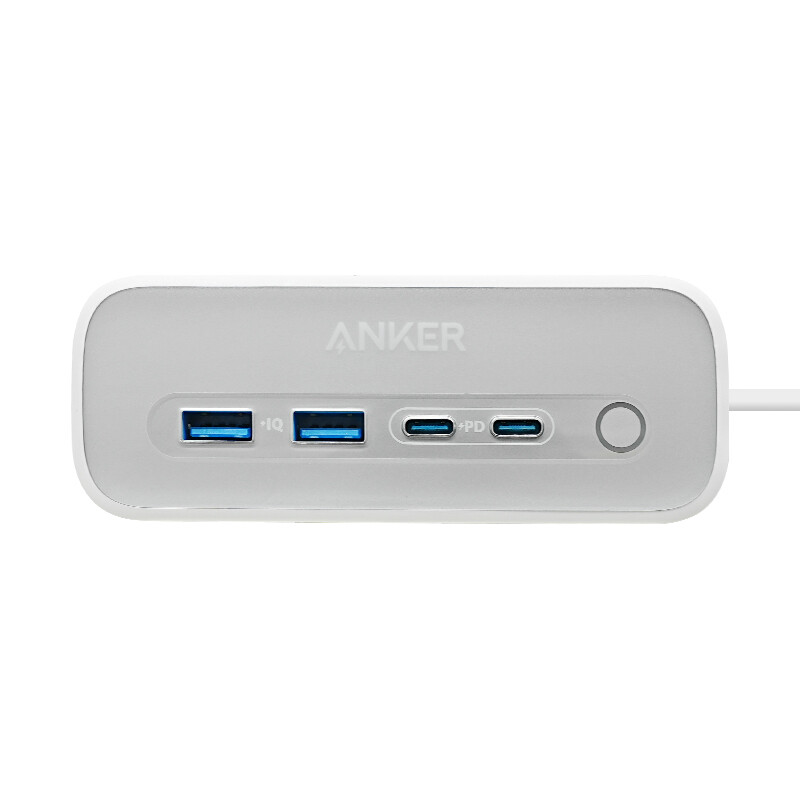 Anker 525 7-in-1 Charging Station - 65W Power Strip With 3 AC Outlets & 4 USB Ports