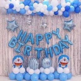 Set Bóng Sinh Nhật Cho Bé Hình Doreamon - H13