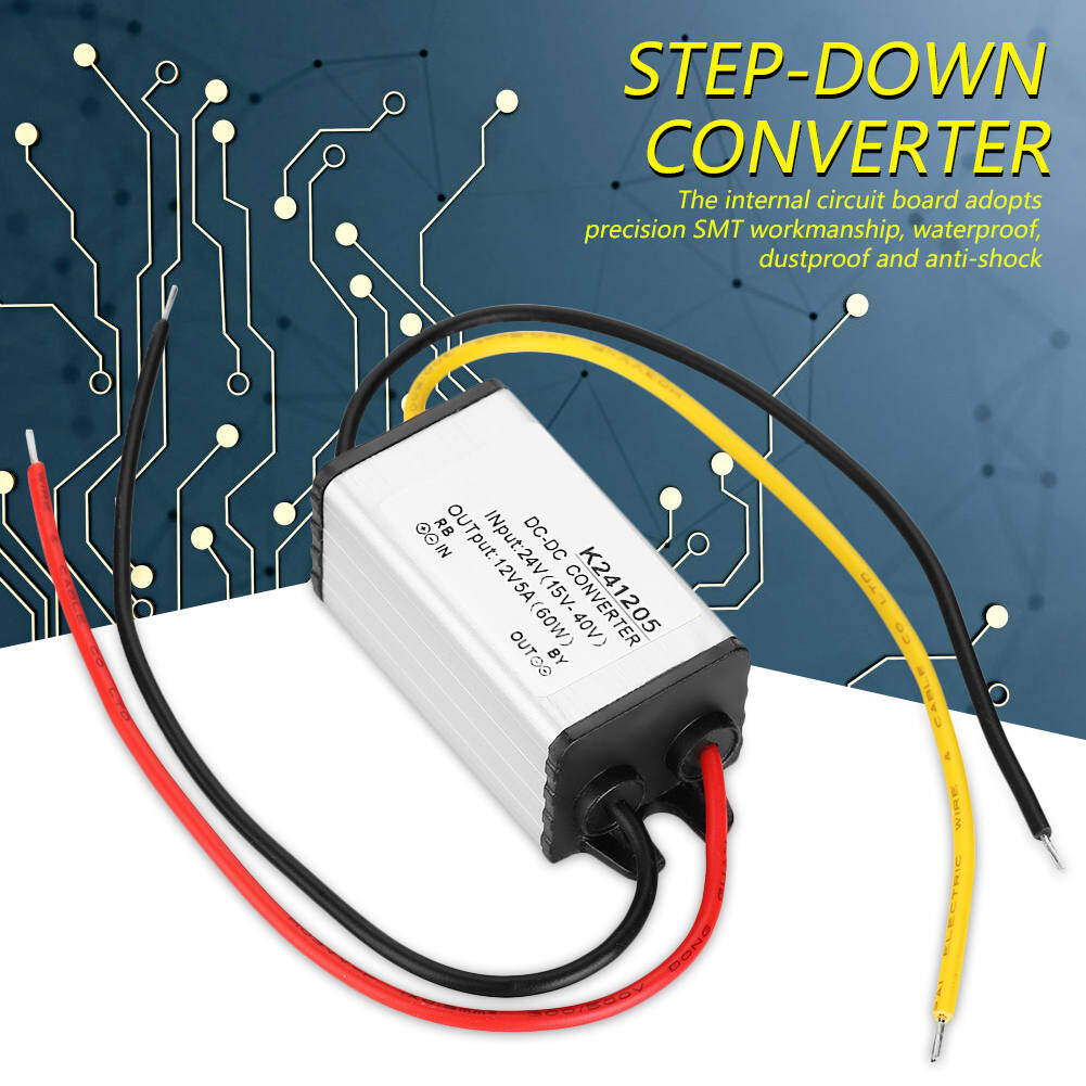 DC-DC Converter 24V to 12V High Efficiency Step down Power Supply 24V to 12V DC-DC Step down Power Supply Step down Power S