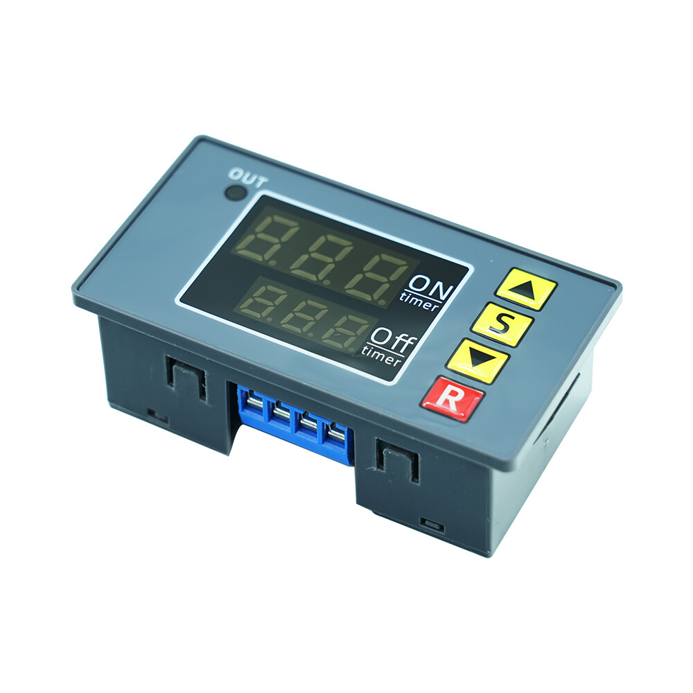 diymore T3230 AC110V 220V DC12V / 24v Digital Time Delay Relay LED Hiển thị chu kỳ Hẹn giờ có thể chuyển đổi Công tắc có thể điều chỉnh Thời gian chuyển tiếp Thời gian trễ Công tắc