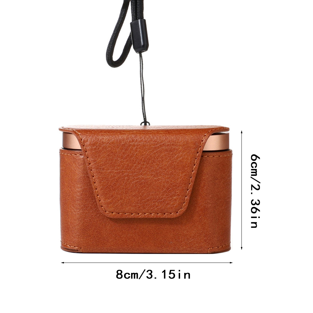 ✪Dustproof Leather Protective Cover Case Storage Bag for Sony WF-1000XM3 Earphone