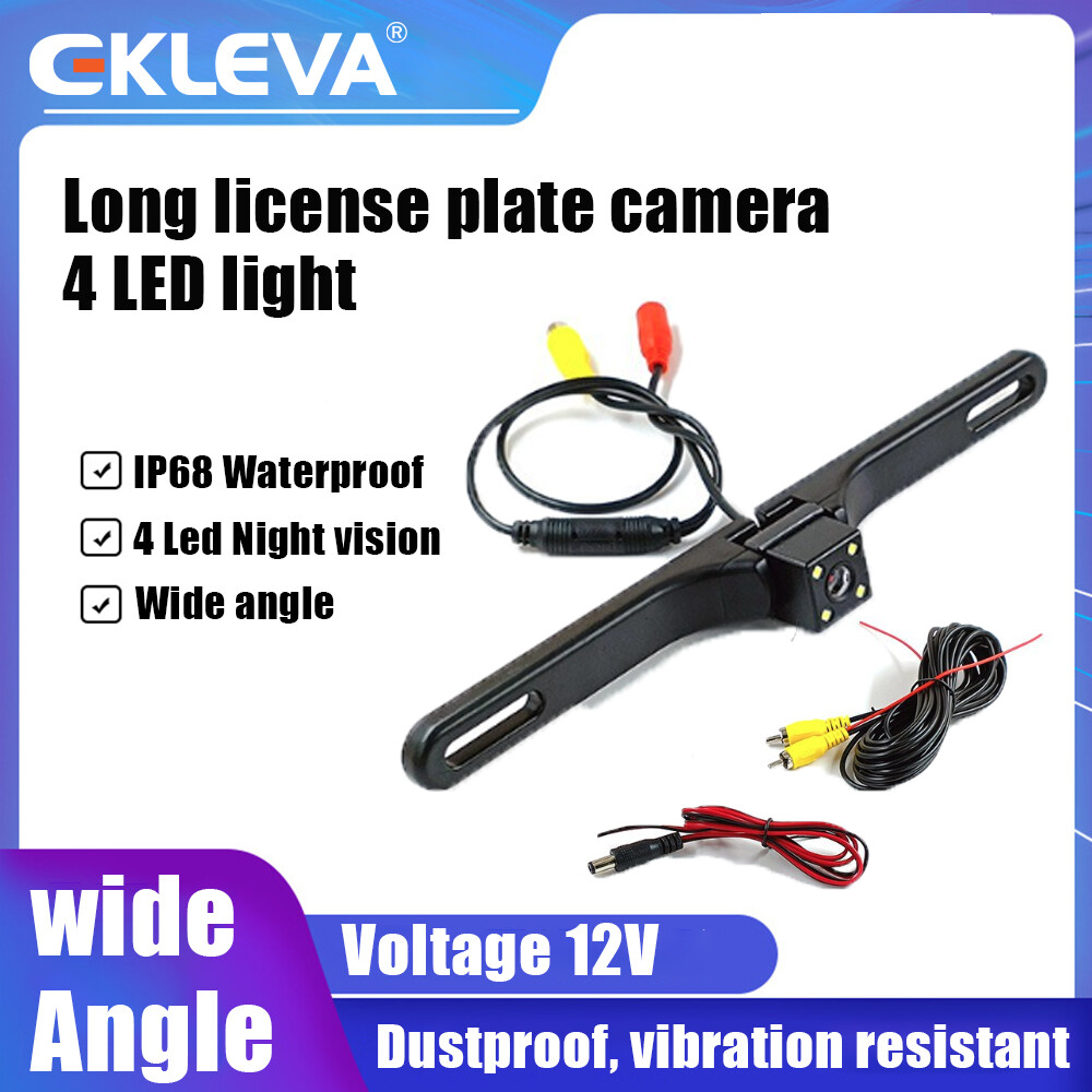 Ekleva 1pcs waterproof hd car rearview reverse backup camera license plate night vision