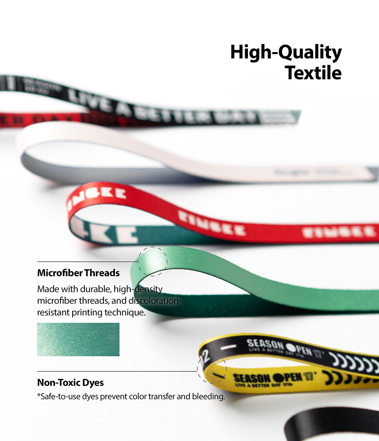 Ringke Band Strap - Slim, Microfiber Phone Strap Holders for Smartphone Case