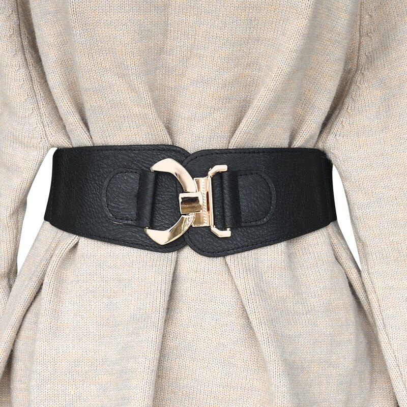 Versatile Wide Belt Women's Coat Fashion  Belt Women's Decorative Coat Fashion Korean Versatile Wide Waist Seal GM094