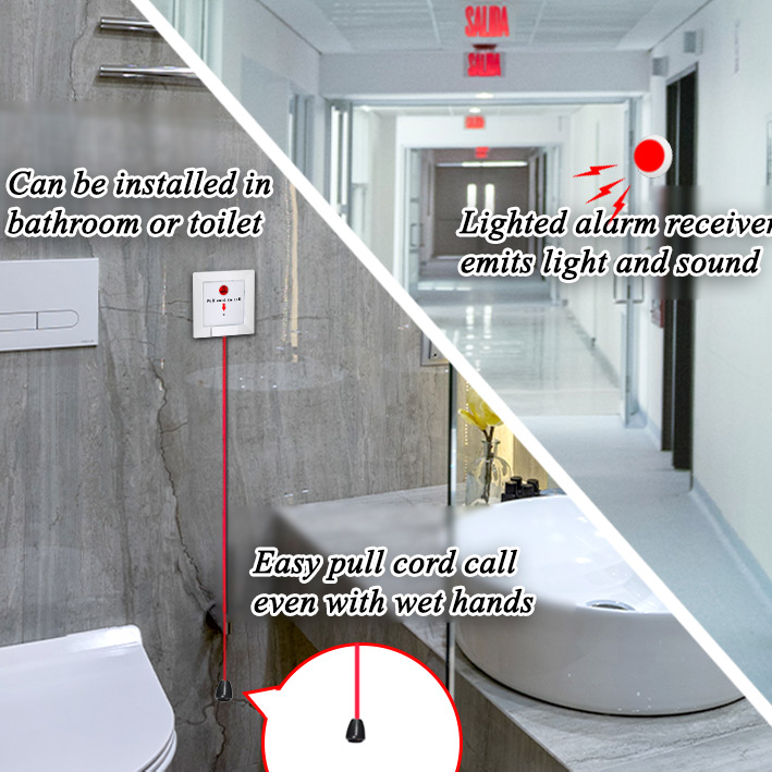 SOS Pull Cord Safety Button Emergency Pull Cord Alarm System For ...