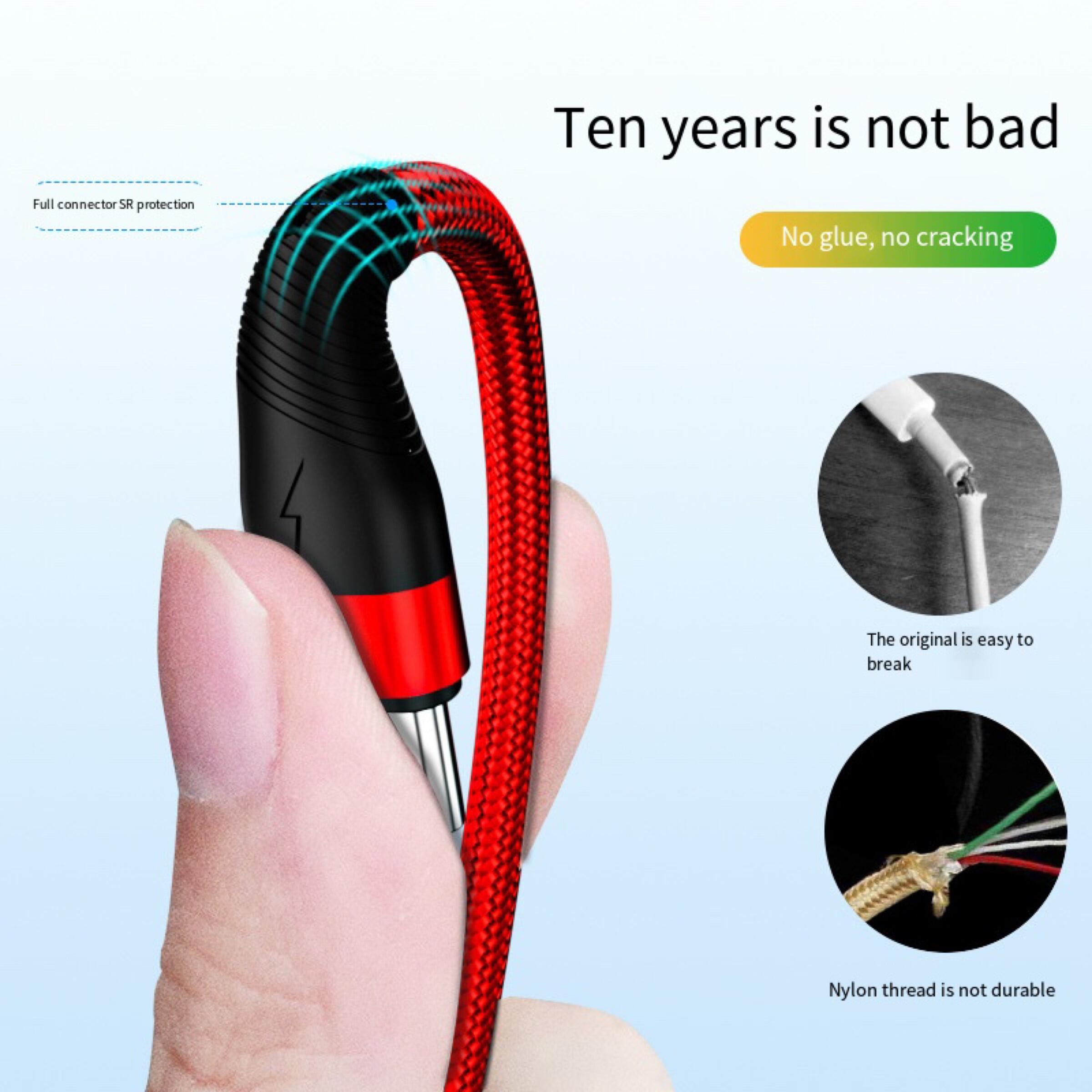 Zeallion Cáp Sạc Nhanh 3 Trong 1 6A Cáp Sạc Dữ Liệu Micro USB Type-C Cho iPhone 14 13 Samsung Xiaomi Huawei Oppo Vivo