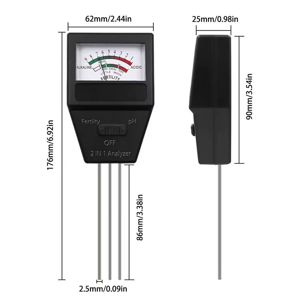 Voktta hai trong một đất màu mỡ đất Detector Đồng hồ đo độ PH