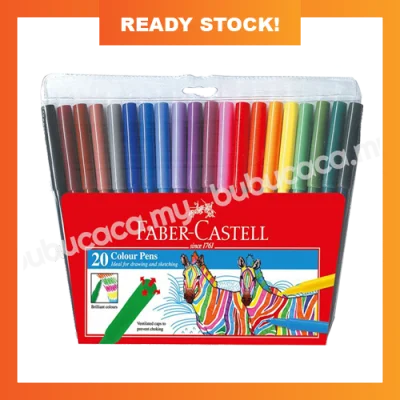 [READY STOCK] FABER-CASTELL Fibre Tip Colour Pens (Magic Colour) 20 Colour (154320)