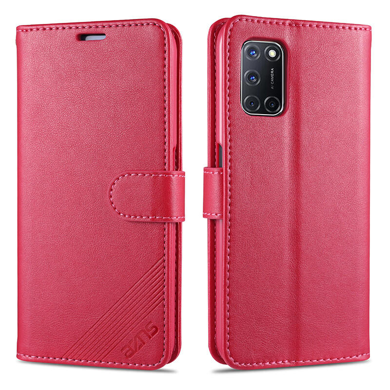Wallet Case for OPPO A52 A92 Stand Soft Cover with Card Slots Money Pocket