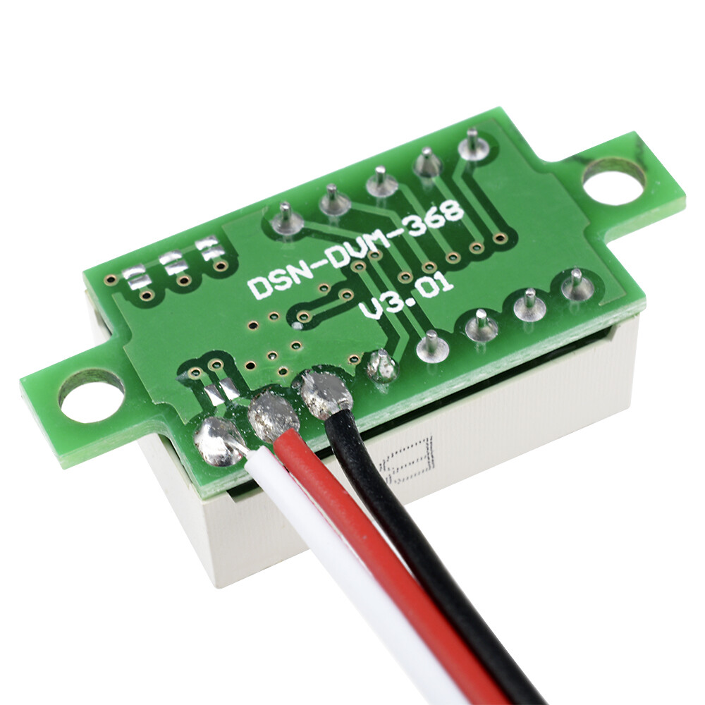 Original Aideepen  DC 0-30V 3 Wires 0.36 inch LED Panel Voltage Meter 3Digit Display Voltmeter