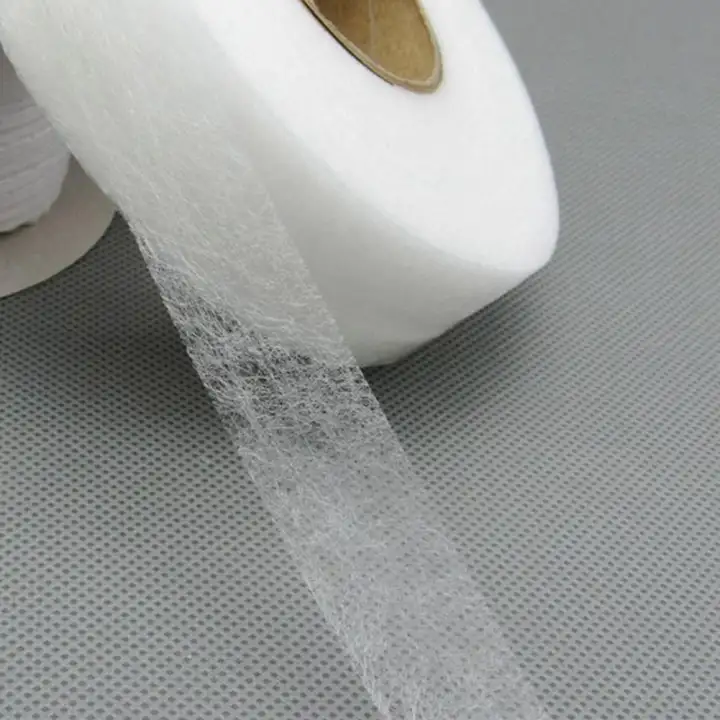 1 Roll Craft Cloth Diy Iron On No Sew Adhesive Double Sided Stitch