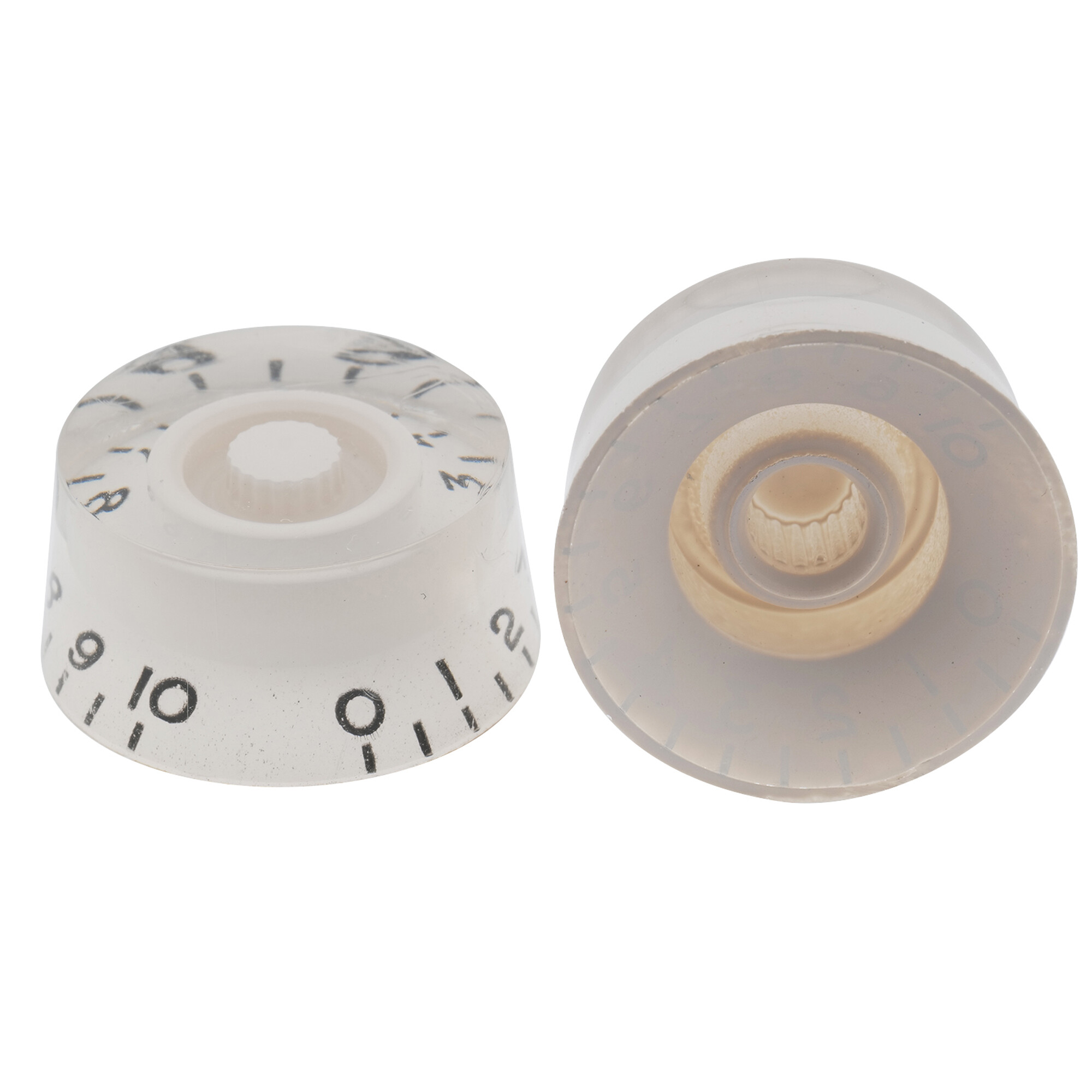 Musiclily Basic Metric Coarse 18-Spline Speed Control Knobs for Epi Les Paul Style Electric Guitar Split Shaft Pots (Set of 4)