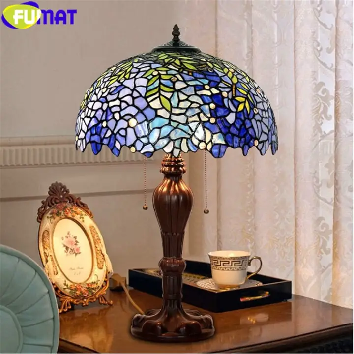 11 Style Wisteria Home Decor Table Lamps Stainded Glass Art Desk Light Blue 8 12 16 20 Inch Shade Antique Lazada Singapore 11 Style Wisteria Home, Wisteria Table Lamp Style