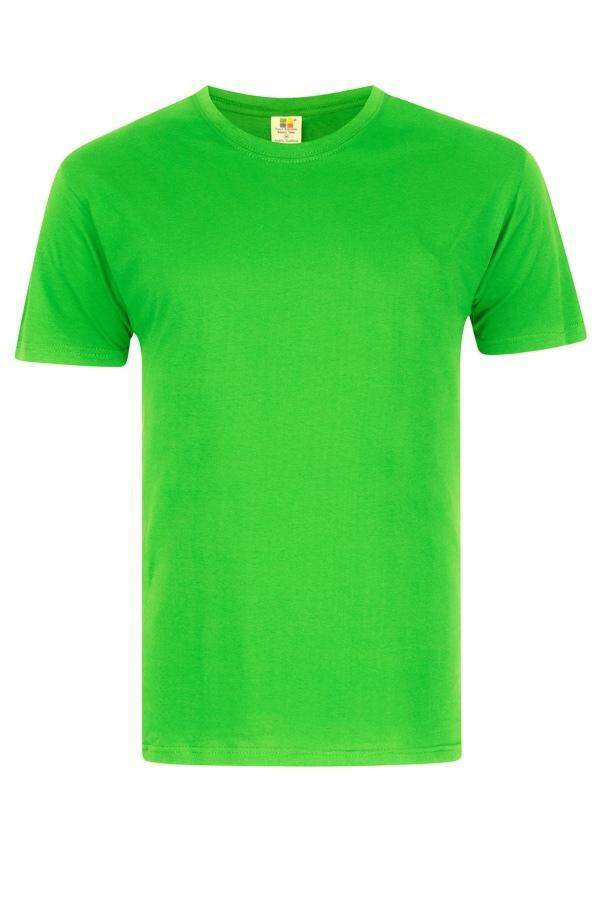 Plain 100 Cotton Short Sleeve Round Neck T Shirt APPLE GREEN Lazada