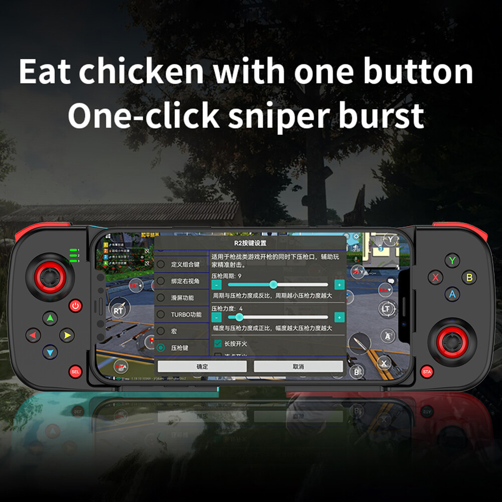 Mobile Phone Gamepad Bluetooth-compatible Wireless Game Controller for PUBG