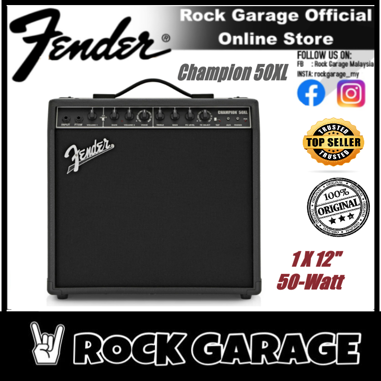 Fender Champion 50XL - 50 watt, 1x12 Guitar Amplifier (Champion 50