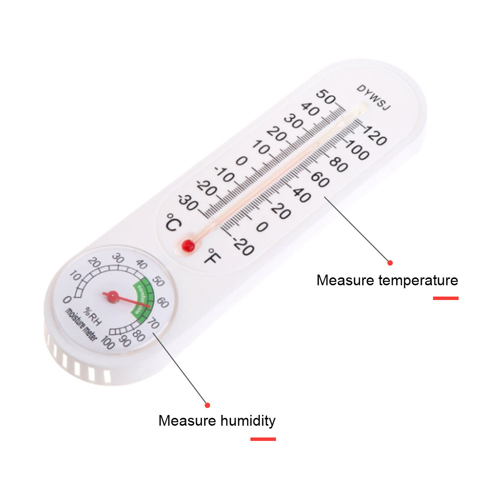 Smart Sensor Indoor Vertical Ther-mometer Hygrometer Wall-mounted Household Greenhouse Temperature and Humidity Meter for Room Temp