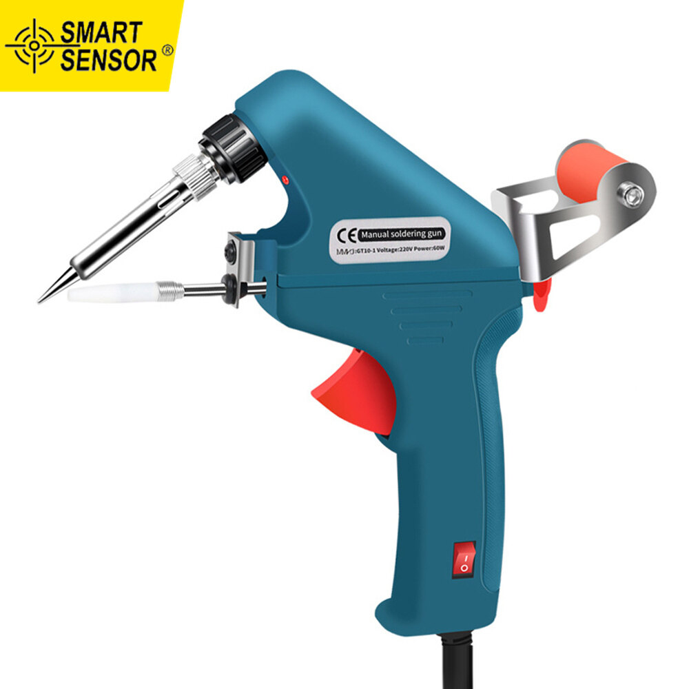 Smart Sensor 60W Handheld Soldering Iron Automatic Tin Feeding Machine Electronic Welding Tool for DIY Home Repairing