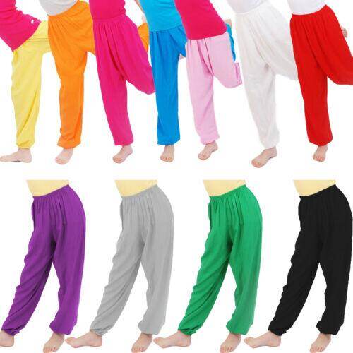 Girls Boys Kids Baggy Dance Bloomers Trousers Casual Loose Harem Pants