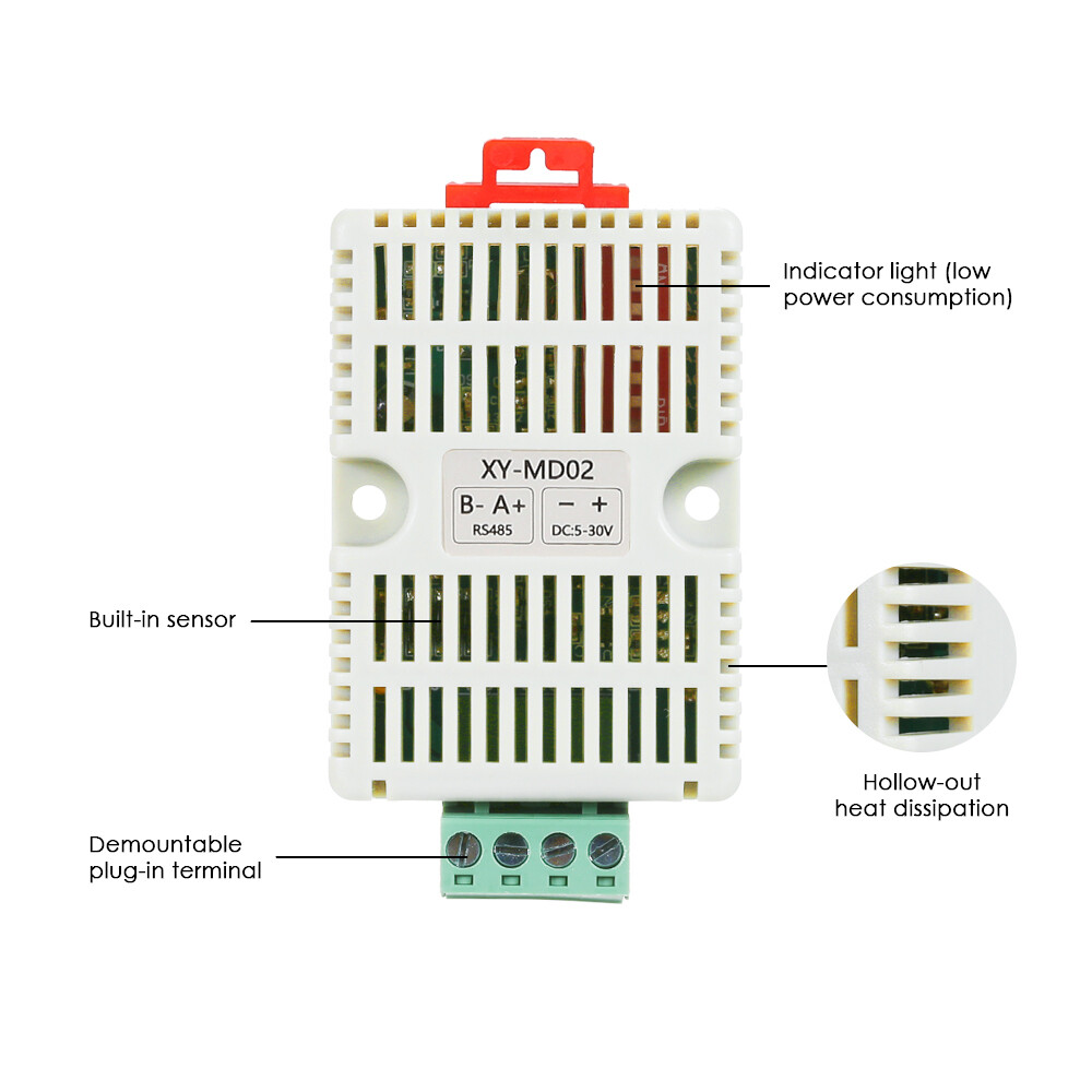 RS485 Temperature Humidity Transmitter RS485 Modbus-TRU Temperature ...
