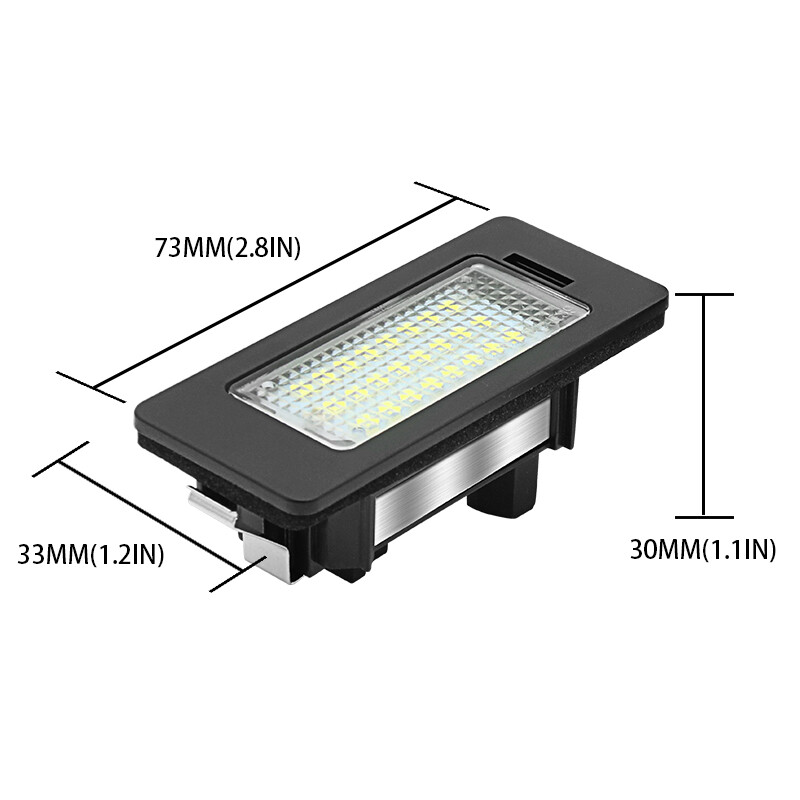 2Pcs Auto Car License Number Plate Lights Lamp for BMW E82 E39 91 E60 E90 E92 E93 E61 E88 E70 E71 E72 M3 M5 X5 X6