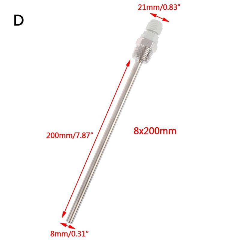 Pnate 8MM Temperature Sensor Stainless Steel Probe Water Tank Shell Solar Parts