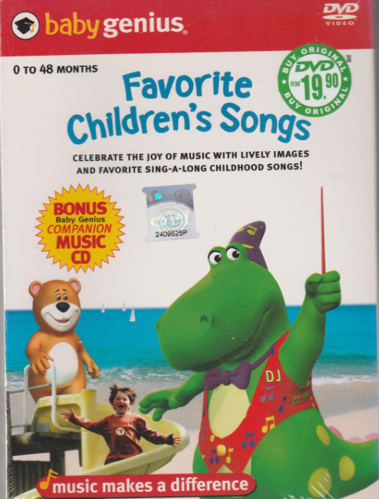 BABY GENIUS FAVORITE CHILDREN`S SONGS DVD + BONUS CD | Lazada