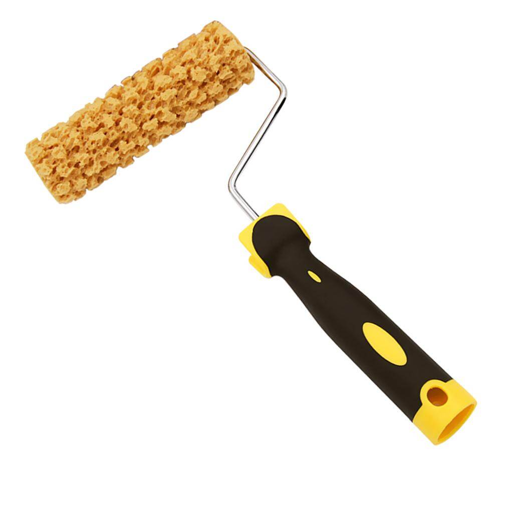 Dovewill Home Wall 7inch Texture Pattern Painting Tool Plastic Handle Sponge Paint Roller