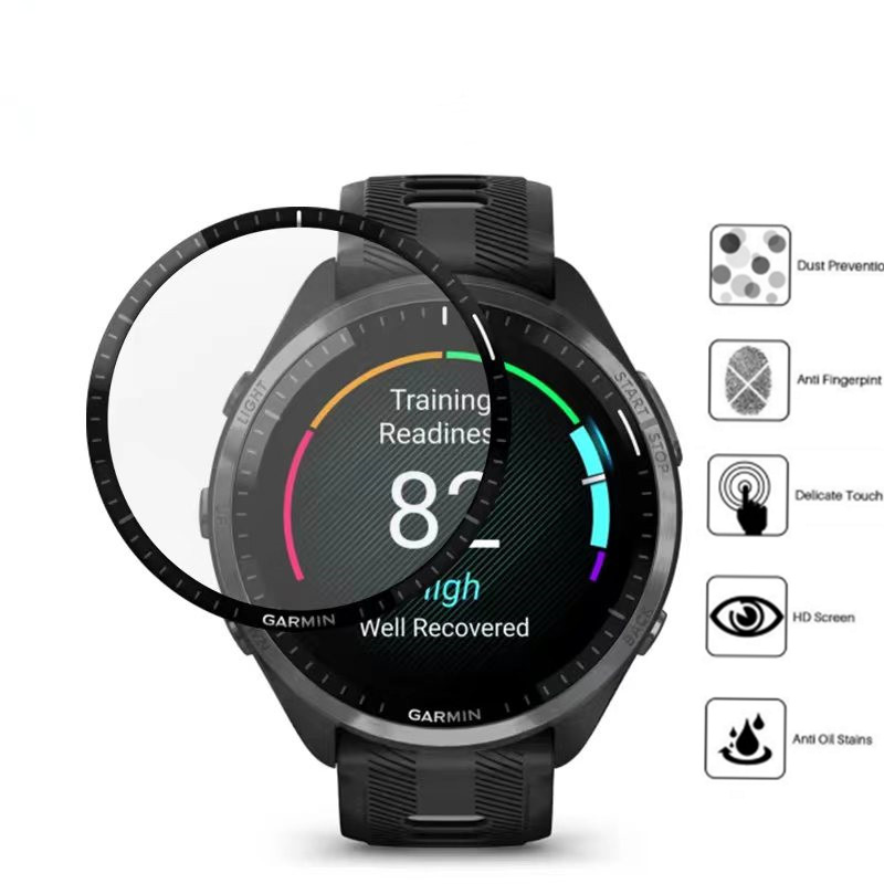 3D Curved Screen Protector For Garmin Forerunner 965 SmartWatch Anti-scratch Screen Protective Film（1PC)