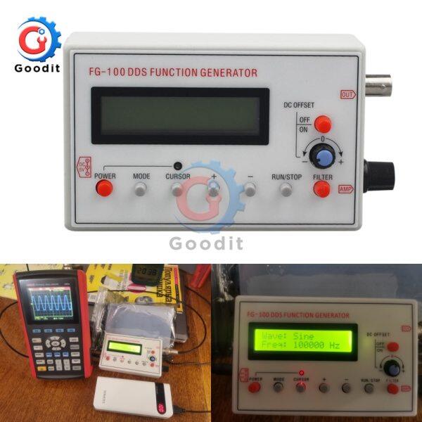 DDS 1HZ-500KHZ Ftional Signal Generator Sine Triangle Square Frequency Sawtooth Wave Waveform 3.0-4.9 Inches Audio Generator Malaysia
