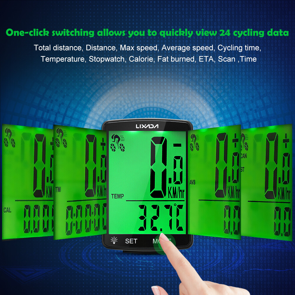 Topp Cycling Không Dây Máy Tính Xe Đạp Đa Chức Năng Màn Hình LCD Đồng Hồ Xe Đạp Leo Núi Đồng Hồ Đo Tốc Độ Xe Đạp Đo Dặm IPX6 Đạp Xe Không Thấm Nước Đo Nhiệt Độ Đồng Hồ Bấm Giờ Phụ Kiện Đi Xe Đạp