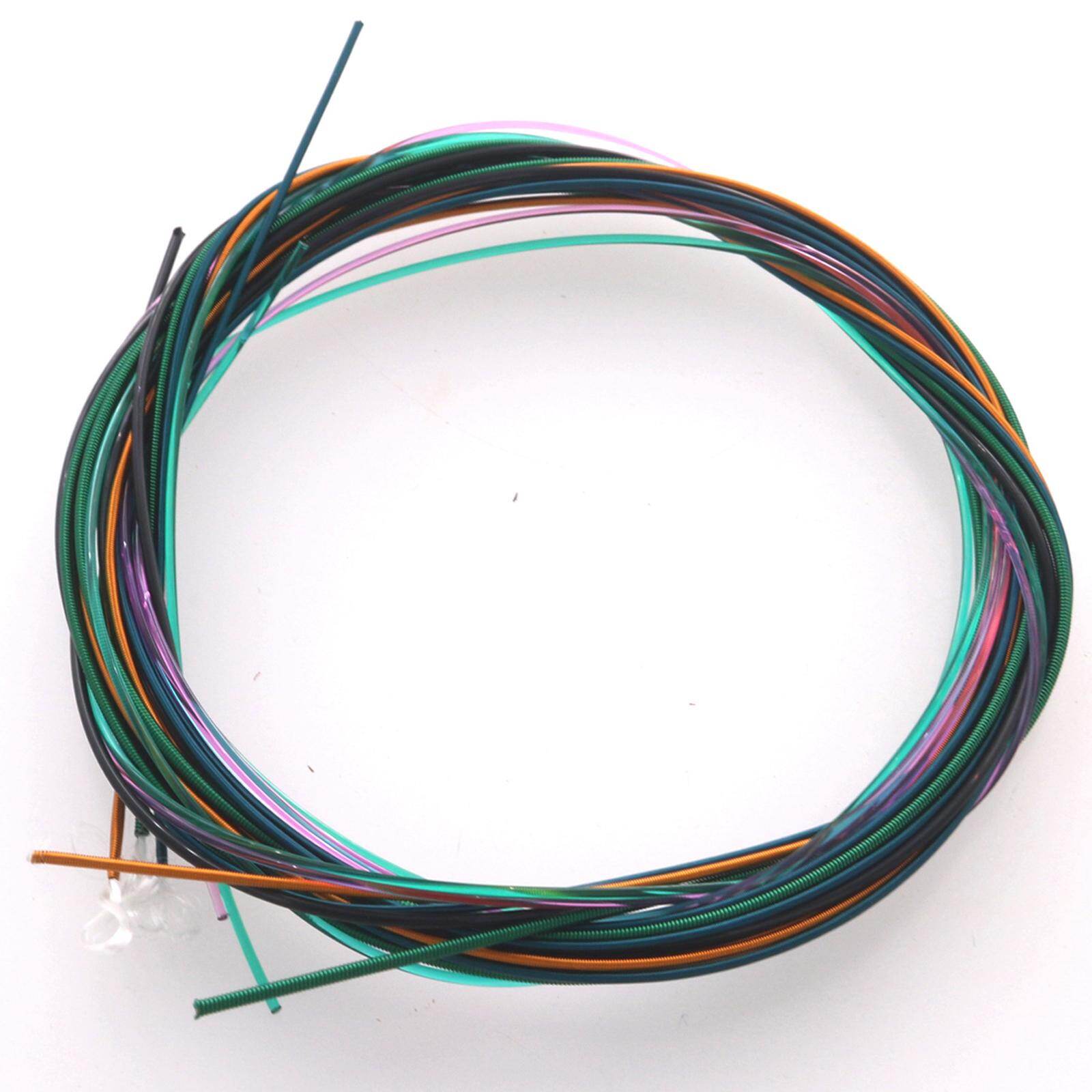Baoblaze Colorful Guitar Strings, Light Tension Replace Old Broken for Acoustic Guitar Accs
